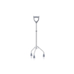 Tripode con manico chiuso - Brio, portata max 130 kg, confezione da 4 pezzi, struttura interamente realizzata in alluminio anodizzato, puntali antiscivolo in gomma morbida, altezza regolabile.