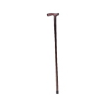 Bastone in legno di faggio, manico a T, Uomo - Brio, portata max 90 kg, manico a T in legno, indicato per persone con lieve instabilità nella deambulazione che necessitano di un punto di appoggio supplementare.