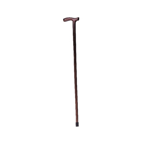 Bastone in legno di faggio, manico a T, Uomo - Brio, portata max 90 kg, manico a T in legno, indicato per persone con lieve instabilità nella deambulazione che necessitano di un punto di appoggio supplementare.