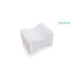 Cuscino gambe-ginocchia in memory foam, L 24,5x20x15/9 cm, rivestimento in poliestere sfoderabile e lavabile, forma sagomata per gambe e ginocchia, dimensioni: L 24,5 x P 20 x H 15/9 cm, rivestimento sfoderabile, interno in memory foam.