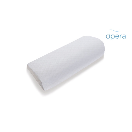 Posizionatore semicilindrico per gambe, rivestimento in poliestere, L 50x24,5x9,5 cm, sfoderabile e lavabile, forma semicilindrica, dimensioni: L 50 x P 24,5 x H 9,5 cm, rivestimento sfoderabile, interno in poliuretano tagliato d28.