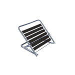 Reggicuscino con bande elastiche, tubi di acciaio verniciato Grigio, regolabile in 6 posizioni, L 63x44 cm, dimensioni: L 63 x P 44 cm, struttura in tubi di acciaio verniciato, colore grigio, supporto in bande elastiche.