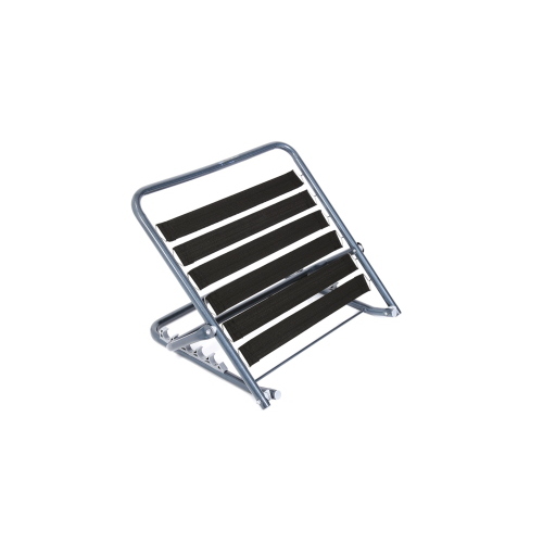 Reggicuscino con bande elastiche, tubi di acciaio verniciato Grigio, regolabile in 6 posizioni, L 63x44 cm, dimensioni: L 63 x P 44 cm, struttura in tubi di acciaio verniciato, colore grigio, supporto in bande elastiche.