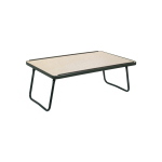 Vassoio da letto con gambe pieghevoli, colore Naturale, L 60,5x39x24 cm, piano antigraffio con bordo di contenimento, colore: Naturale, dimensioni unità: L 60,5 x P 39 x H 24 cm, piano in laminato antigraffio.