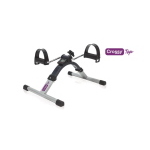 Pedaliera da riabilitazione pieghevole con display, indicatore pedalate e tempo, struttura in acciaio verniciato, pedali con fasce fermapiedi regolabili, struttura pieghevole in acciaio verniciato, quattro puntali antiscivolo.