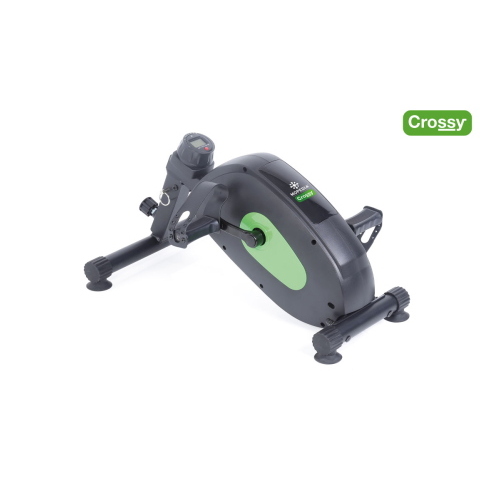 Pedaliera da riabilitazione magnetica per arti superiori e inferiori, 8 livelli di intensità regolabili tramite ghiera, display LCD, volano in ferro 1,6 kg, pedali ergonomici anche per le mani, inclinazione regolabile, cinturino incluso.