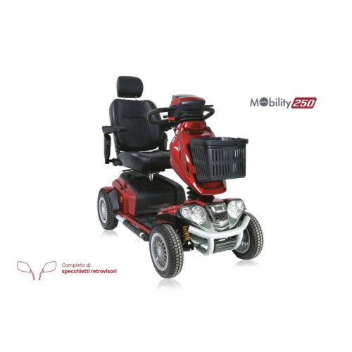 Scooter elettrico smontabile pieghevole, seduta L 46 x P 46 cm. Motore 1650W, velocità max 15 km/h, autonomia oltre 45 km, portata max 203 kg, sedile girevole e ribaltabile, cruscotto LCD e porta USB.
