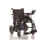 Carrozzina elettrica pieghevole ESCAPE DX, con luci, seduta 46 cm. Motore 2x200W, velocità max 6 km/h, autonomia 32 km, leggera e facilmente trasportabile.