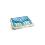 Cuscino con fluido automodellante, 38 cm, base preformata rigida, fodero in microfibra amovibile.