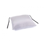 Cuscino in fibra cava siliconata 38x38 cm, rivestimento 3D asportabile e traspirante, h 12 cm.