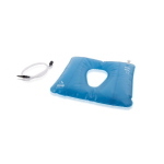 Cuscino ad acqua in PVC K80 con foro centrale, spessore 0,4-1 cm, elettrosaldato.