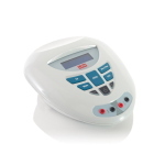 Ionostim, elettroterapia professionale a 2 canali con correnti diadinamiche, TENS, faradiche, impulsive e galvaniche, 40 programmi preimpostati e parametri selezionabili, tempo di trattamento 1-60 minuti.