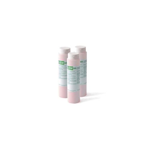 Gel conduttivo per ECG, EEG e TENS, 260 g, idrosolubile e non untuoso, compatibile con le superfici di elettrodi e sonde. Flacone da 260 g.