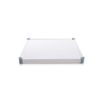 Ripiano optional 35x40 cm in acciaio verniciato a polveri per carrello componibile EOLO a 2 colonne, posizionabile a qualsiasi altezza, compatibile con il modello CI120B, per ampliare la capacità di carico del carrello