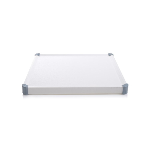 Ripiano optional 40x50 cm in acciaio verniciato a polveri per carrello componibile EOLO a 2 colonne, posizionabile a qualsiasi altezza, compatibile con i modelli CI125B e CI130B, per ampliare la capacità di carico del carrello