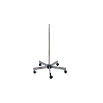 Stativo fisso su ruote per il posizionamento di lampade in studi medici e ambulatori, asta diametro esterno 25 mm, altezza 860 mm, base Ø 60 cm, non adatto a lampade con lente con braccio lungo MO419-MO425