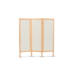 Paravento mobile in legno di Faggio a 3 ante in MDF per la separazione visiva e la privacy del paziente in studi medici e ambulatori, verniciatura ecologica all'acqua, design elegante, dimensioni 158x170 cm, peso 25 kg
