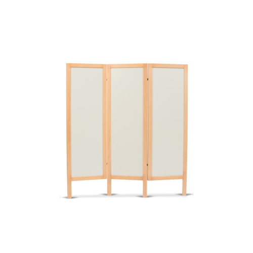Paravento mobile in legno di Faggio a 3 ante in MDF per la separazione visiva e la privacy del paziente in studi medici e ambulatori, verniciatura ecologica all'acqua, design elegante, dimensioni 158x170 cm, peso 25 kg