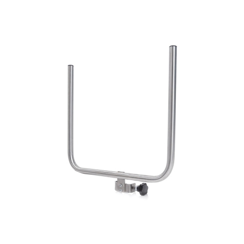 Supporto strumentazione universale per aste con diametro compreso tra 21 e 28 mm, accessorio optional per piantane per ipodermoclisi, per l'appoggio di strumenti e materiali durante la terapia infusionale