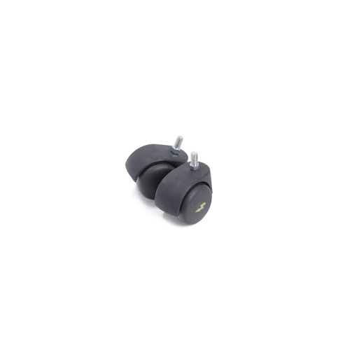 Kit di 2 ruote antistatiche con gambo filettato, accessorio di ricambio/sostituzione compatibile esclusivamente con la piantana per ipodermoclisi MI427, sostituzione semplice delle ruote usurate