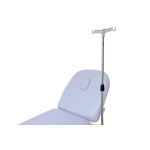 Asta flebo in alluminio a 2 ganci, altezza regolabile 100-145 cm, per lettini Lytus serie MI33x/MI37x/MI38x/MI39x