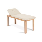 Lettino professionale Deneb piano 74 cm in legno di Faggio, schienale regolabile 0-45°, foro facciale, similpelle lavabile, portata 200 kg