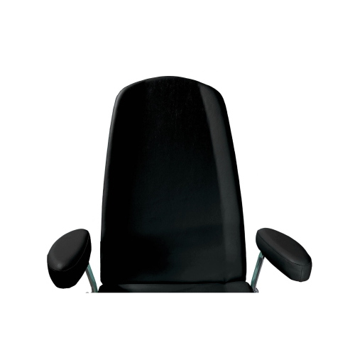 Poltrona multifunzione Rugy Prelievo nero, per prelievi ematici ed emotrasfusioni, ecopelle ignifuga lavabile, 4 motori elettrici, Trendelenburg 15&deg;, seduta regolabile 52-92 cm, portata 200 kg