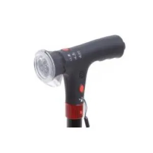 Bastone in alluminio con luce di cortesia e avviso acustico - Brio, portata max 100 kg.