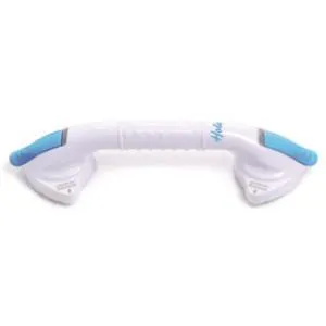 MANIGLIA A VENTOSA 36 cm - FACILI E VELOCI DA MONTARE - UTILIZZABILI SIA ORIZZONTALMENTE CHE VERTICALMENTE - IDEALE PER PERSONE CON DIFFICOLTA' NELL'ALZARSI E SEDERSI SUL WC