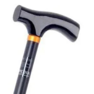 Bastone in alluminio anodizzato, impugnatura in legno - Brio, portata max 110 kg.
