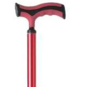 Bastone in alluminio anodizzato, puntale base larga, colore Sunset - Brio, portata max 110 kg.