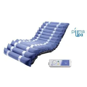 PIUMA UP3 - KIT ANTIDECUBITO A CICLO ALTERNATO E STATICO - Materasso Nylon+PVC (196 x P:86 x H:13 cm) 17 ELEMENTI INTERCAMBIABILI - COMPRESSORE CON REGOLAZIONE - SISTEMA DI ALLARME BASSA PRESSIONE - PREVENZIONE PIAGHE DA DECUBITO DI III STADIO