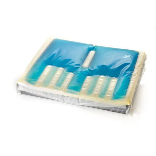 CUSCINO ANTIDECUBITO (42 x 42 x 6,5 cm) CON FLUIDI AUTOMODELLANTI E BASE PREFORMATA RIGIDA