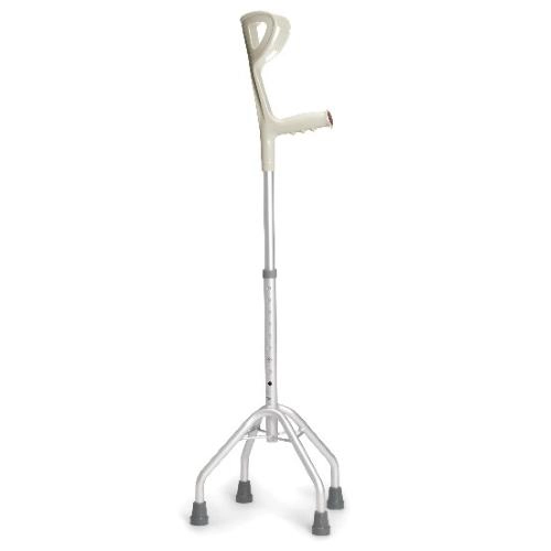 Quadripode con appoggio antibrachiale, impugnatura anatomica - Brio, portata max 100 kg, confezione da 4 pezzi.