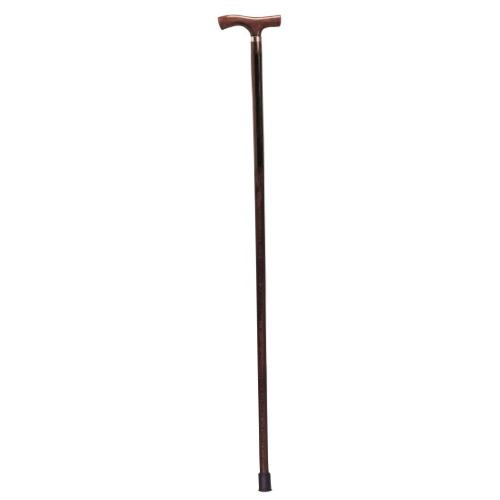 Bastone in legno di faggio con anello, manico a T, Donna - Brio, portata max 90 kg.