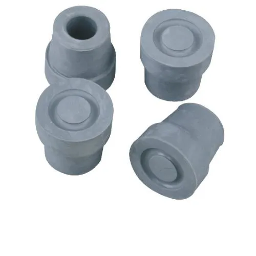 PUNTALE IN GOMMA Ø 14 mm PER QUADRIPODE A BASE STRETTA - GOMMA MORBIDA ANTISCIVOLO