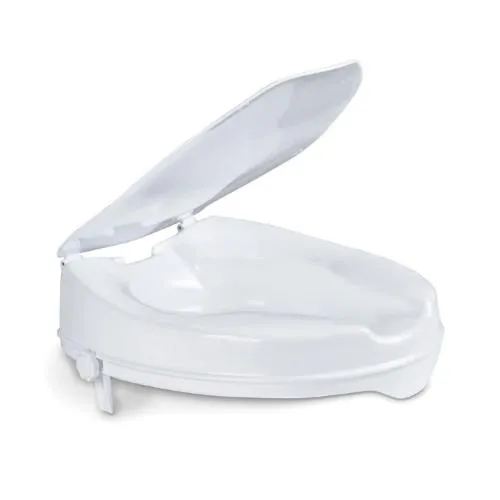 RIALZO PER WATER 6 cm (Con coperchio) CON FERMI LATERALI - PORTATA 250 kg - FERMI REGOLABILI IN LARGHEZZA - SEDUTA ERGONOMICA CON PENDENZA IN NEGATIVO CHE FACILITA LA POSTURA CORRETTA, RIDUCENDO LA FLESSIONE DELL'ANCA E DELLE GINOCCHIA