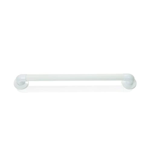 MANIGLIA DI SICUREZZA 60 cm (PVC) PER BAGNO -TUBO DI Ø 36mm - CON FISSAGGIO AL MURO - UTILIZZABILI VERTICAMENTE O ORIZZONTALMENTE - CON SUPERFICIE RIGATA PER UNA PRESA MIGLIORE - IDEALE PER PERSONE CON DIFFICOLTA' NELL'ALZARSI E SEDERSI SUL WC