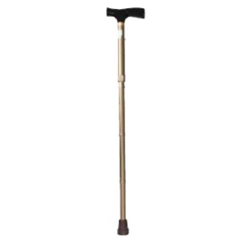 Bastone pieghevole in alluminio anodizzato, colore Nero - Brio, portata max 100 kg.