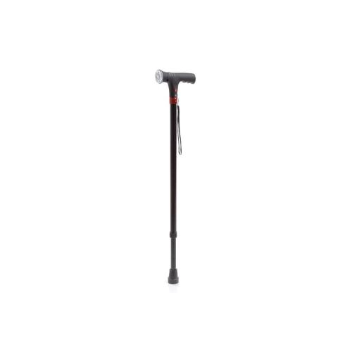 Bastone in alluminio con luce di cortesia e avviso acustico - Brio, portata max 100 kg.