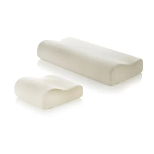 FIRM - CUSCINO CERVICALE IN MEMORY FOAM (25 x 30 x h. 11/9 cm) SI MODELLA ALLA FORMA DELLA TESTA E DEL COLLO CREANDO UN SUPPORTO PERFETTO - INDICATO IN CASO DI MAL DI TESTA, DOLORE AL COLLO, ALLA SPALLA E INSONNIA - COMPLETO DI FODERO REMOVIBILE