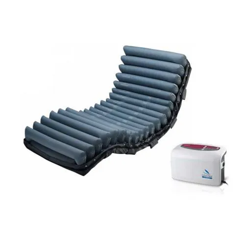 DOMUS 4 - KIT ANTIDECUBITO A CICLO ALTERNATO E STATICO – Materasso Nylon® + TPU traspirante/ impermeabile (90 x 200 x h. 20,3 cm) - SEAT INFLATE E MAX FIRM - 20 ELEMENTI INTERCAMBIABILI - COMPRESSORE CON REGOLAZIONE - Piaghe IV stadio