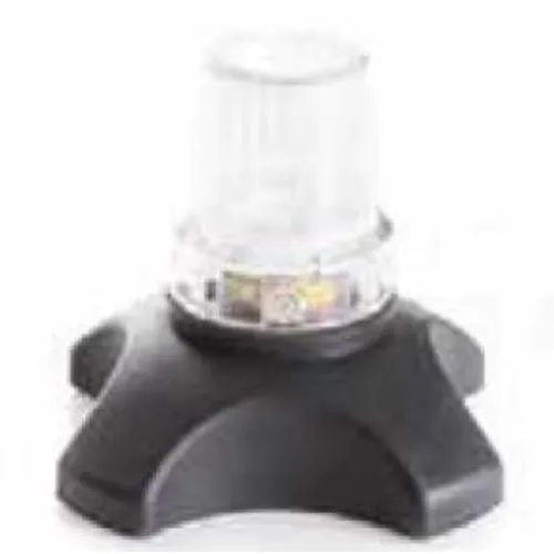 PUNTALE CON BASE LARGA IN GOMMA E LUCE A LED (Adatto per tubo Ø 18 - 19 mm) - CONSENTE DI TENERE IL BASTONE IN POSIZIONE VERTICALE QUANDO NON UTILIZZATO