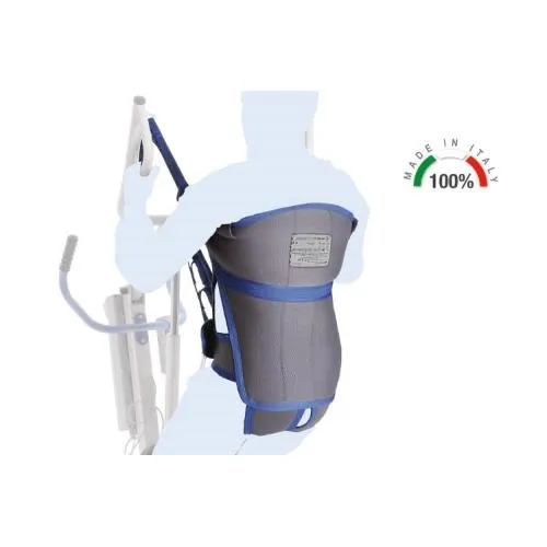 IMBRACATURA PER VERTICALIZZATORE MODELLO PELVICA - Realizzata e cucita interamente in tessuto, nastro e filo 100% poliestere - Tessuto antistrappo e altamente traspirante - IDEALE PER MODELLO MOR-RI830/835