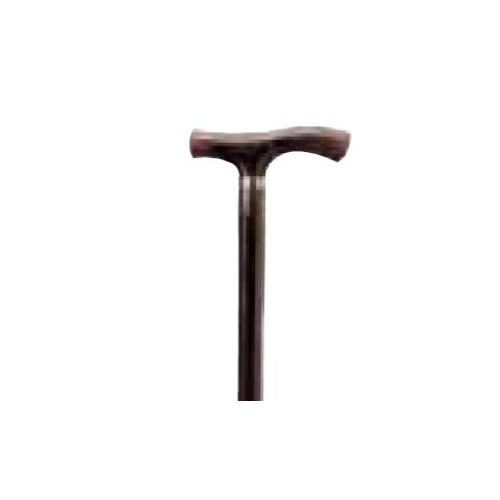 Bastone in legno di faggio con anello, manico a T, Donna - Brio, portata max 90 kg.