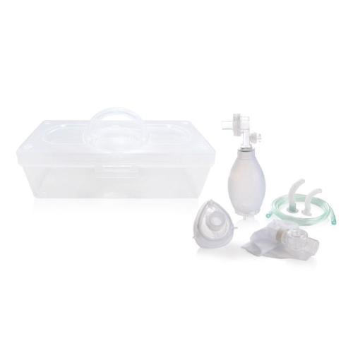 KIT RIANIMAZIONE AUTOCLAVABILE CON PALLONE IN SILICONE - RAGAZZI - DIMENSIONI VALIGETTA: L:32 x P:13,7 x H:11 cm