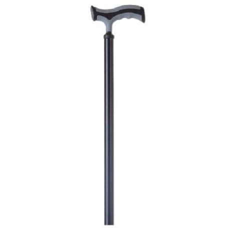 Bastone in alluminio anodizzato, puntale base quadripode, colore Midnight - Brio, portata max 110 kg.