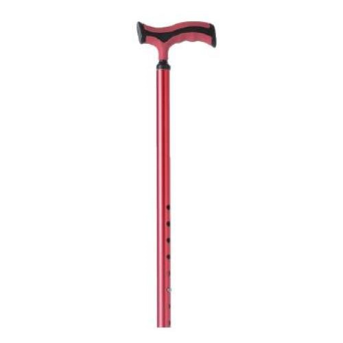 Bastone in alluminio anodizzato, puntale base quadripode, colore Sunset - Brio, portata max 110 kg.