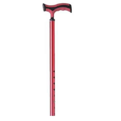 Bastone in alluminio anodizzato, manico a T, colore Sunset - Brio, portata max 110 kg.