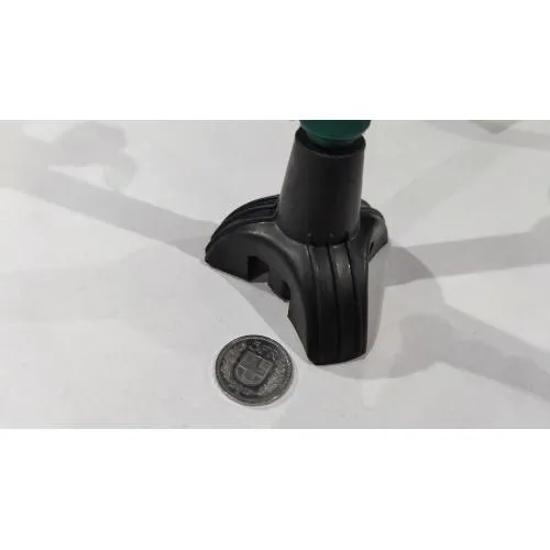 Bastone in alluminio anodizzato, puntale base larga, colore Midnight - Brio, portata max 110 kg.